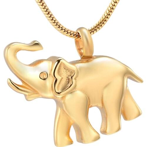 Elephant Cremation Jewelry Pendant Necklace for Ashes Pet Keepsake Memorial Urns Jewelry for Women/Human