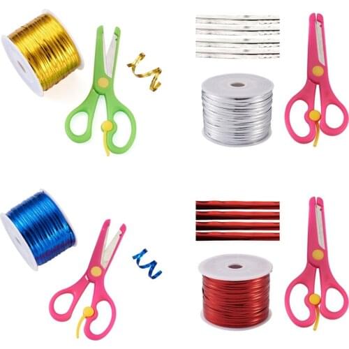 100 Yards Plastic Wire Twist Ties Iron Core Inside Bread Candy Bag Ties 4mm with Stainless Steel ABS Plastic Scissors