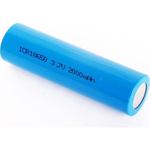 2019 ICR18650 2000 mAh 3.7V Li-ion Rechargeable Battery li-ion Batteies For LED Flashlights
