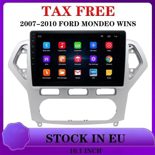 Car Radio 2 din For 07-10 Ford Mondeo wins Android Multimedia Player 7" FHD 2G 32G Quad-core DSP Carplay GPS RDS AM Autoradio