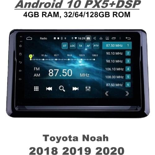 4gb+128gb DSP 9" PX5 Android 10 Car Stereo Radio DVD GPS for Toyota Noah 2018 2019 2020 Wifi Bluetooth 5.0 Easy Connect