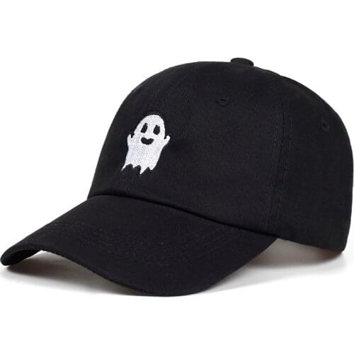 GHOST Caps For Men Cotton Spooky Kawaii Embroidery Cap Snapback Sport Hip-hop Hat Streetwear Baseball Cap Hip Hop Women Dad Hat