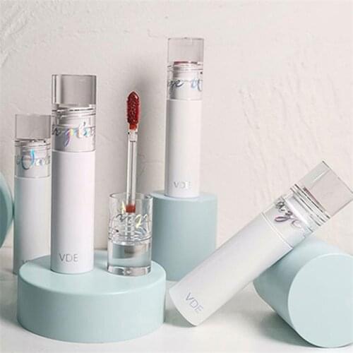 6 Colors Lip Gloss Waterproof Sweatproof Non-stick Cup Lip Glaze Toot Lips Shinny Shimmer Lipstick Water Light Glass Lip TSLM1