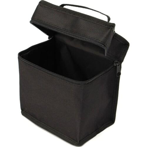 Black Canvas Zipper Marker Pen Handbag Bags Large Capacity Stationery Pencil Case Pen Box School Supplies Can Put In 30 36 40 48