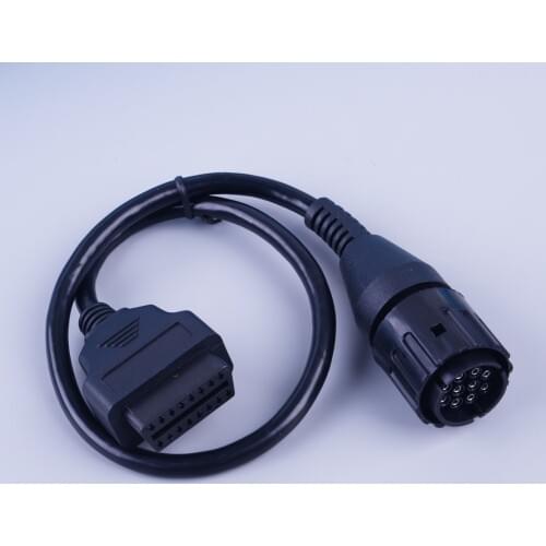 Black 10 Pin OBD2 II Code Reader Diagnostic Connector Tool Adaptor Fit for BMW Motorcycle ICOM-D Cable