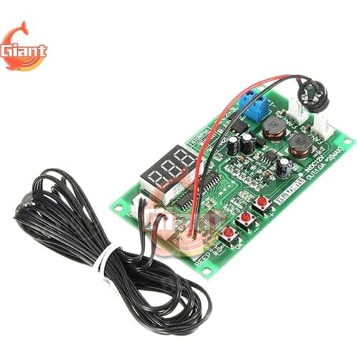 DC 12V Dual Channel Digital Thermostat 3 Wire Fan Speed Controller Temperature Regulator Module with Buzzer NTC 3950 Sensor