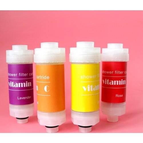 YenvQee Vitamin c Shower Filter Cartridge Removal The Chlorine Soften The Water Lemon Rose Lanvender