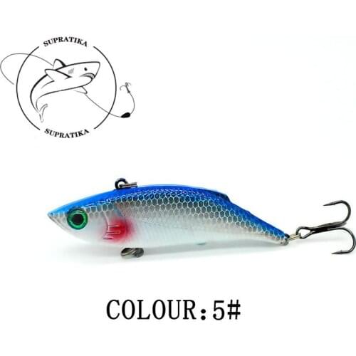 Diving Depth 0-1M Anti-Corrosion Bionic Plastic Fishing Bait Artificial VIB Wobbler 8CM/9.6g Freshwater Fishing Lure Hard Bait