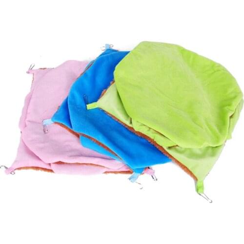 Hamster Cotton Nest Hammock House Plush Warm Bed House Toys Cage For Glider Hamster Small Animal Bird Pet Sleeping Supplies New