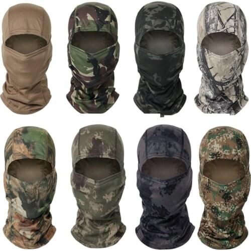 Camouflage Balaclava Full Face Scarf Ski Cycling Full Face Cover Winter Neck Head Warmer Tactical Airsoft Cap Helmet Liner