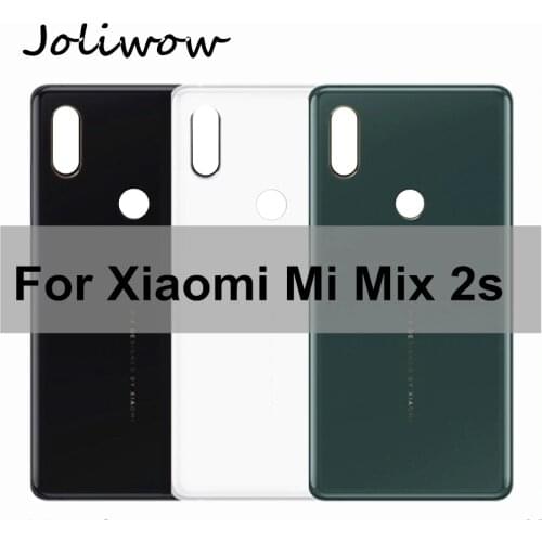 Ceramic or Glass Battery Back Cover For Xiaomi Mi MIX 2S Mix2s Battery Cover Back Cover Door Housing Case For Xaomi Mi MIX 2 S