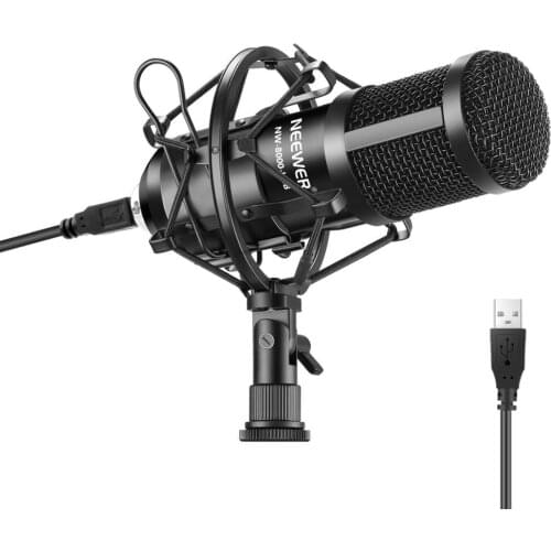 Neewer USB Microphone 192KHz/24Bit Plug&Play Computer Cardioid Mic Podcast Condenser Microphone with Professional Sound Chipset