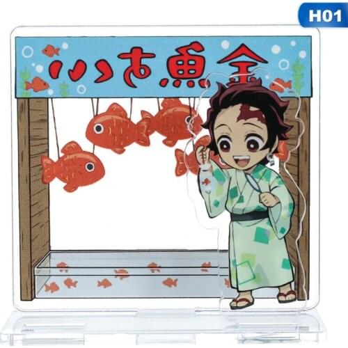 Demon Slayer Kimetsu No Yaiba Cosplay Prop Acrylic Figures Stand Model Activities Printing Desktop Decoration Ornaments Gifts