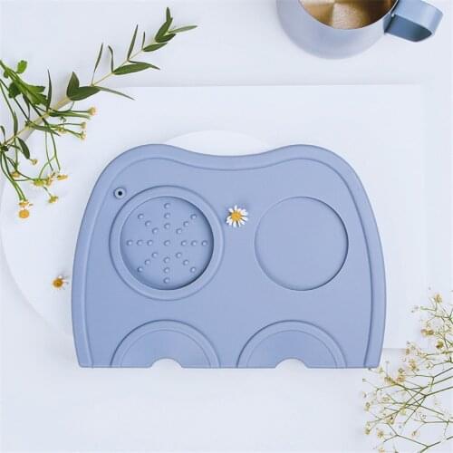 Espresso Coffee Tamper Mat Rubber Irregular Holder Pressed Powder Anti-slip Safe Corner Pad Coffee for Barista WBC champion used