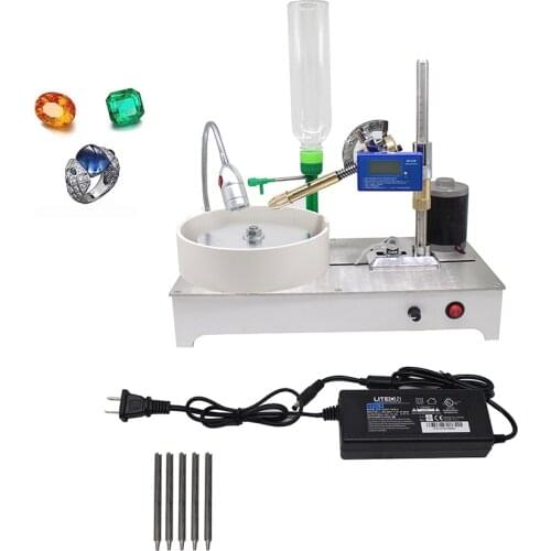 AC 100-240V Gemstone Grinding Faceting Machine Digital Display Gem Jade Angle Machine Jewelry Polisher Y