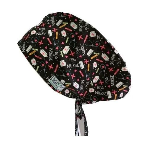 Medical Dentists Recommend You Replace the Cap Scrub Surgical Hats in Gray Brush Teeth for Women and for Men Ultra Soft 100% Cotton Back Ties with Elastics