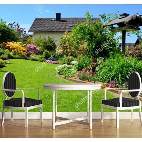 Custom natural landscape wallpaper,in the garden,photo wall painting for the living room bedroom background wall vinyl wallpaper