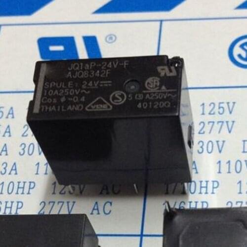 New 10pcs/lot Power relay JQ1aP-24V-F AJQ8342F 10A 250V