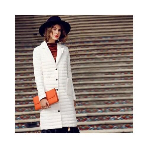 Newest Solid womens winter parka down jacket women winter long coat filler White duck down woman parkas long sleeve without hat