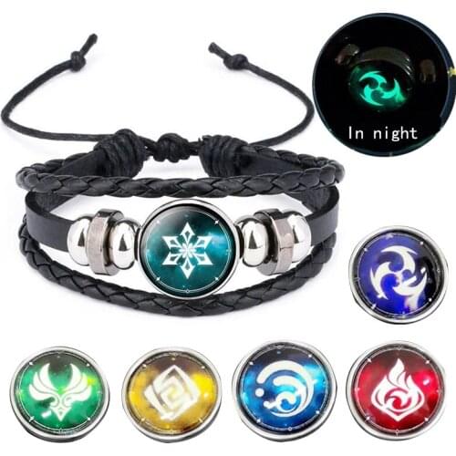 Hand made original God luminous Bracelet Gods eye element power mens and womens fashion personality jewelry birthday gift