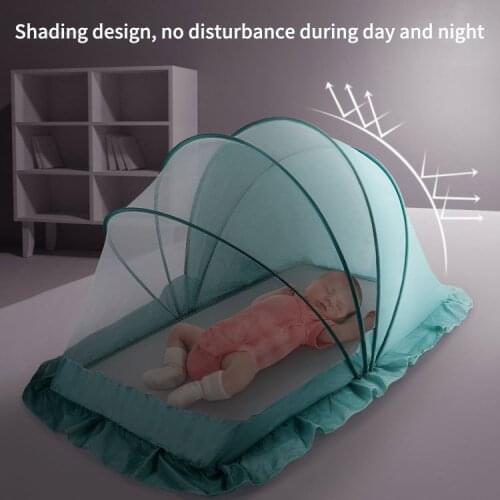 Portable foldable crib childrens mosquito net tent children summer cradle bed crib sleeping mosquito net sleeping pad