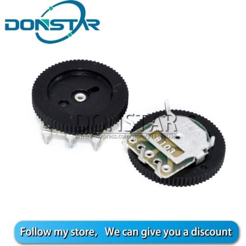 10PCS Volume Adjustment Mono Audio Gear Potentiometer 3Pin 500R 1K 2K 5K 10K 20K 50K 100K B102 B103 B503 B104 OHM For MP3 MP4