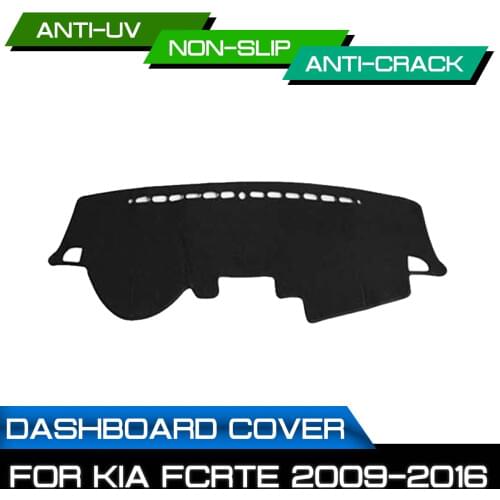 Car Dashboard Mat for KIA Fcrte 2009 2010 2011 2012 2013 2014 2015 2016 Anti-dirty Non-slip Dash Cover Mat UV Protection Shade
