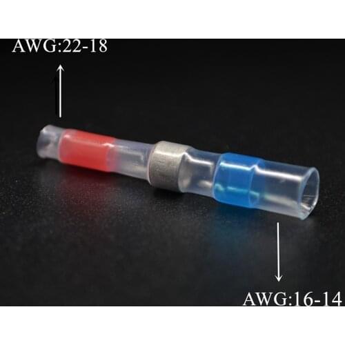 Wire Connector Terminal Step Down Shrink Solder Sleeve Heat Shrink Wire Connectors Waterproof Tinned Solder Seal Terminals Kit