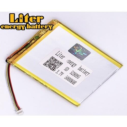 Plug 1.0-4P 528095 5000mah 3.7V Cheap price lithium polymer battery for tablet pc