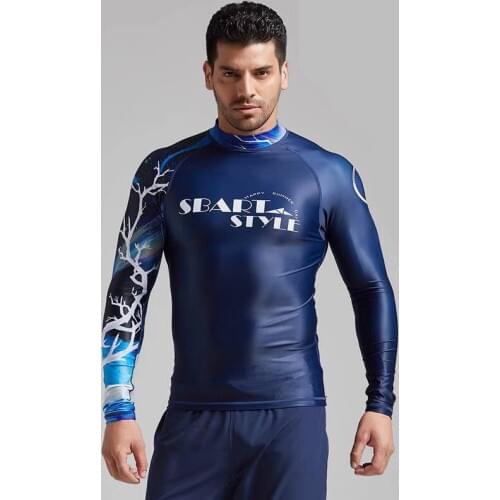 SBART 2019 UV Protection Rashguard man Long Sleeve Swimsuit one piece Lycra Surf Rash Guard Surfing Swimming Diving Suit