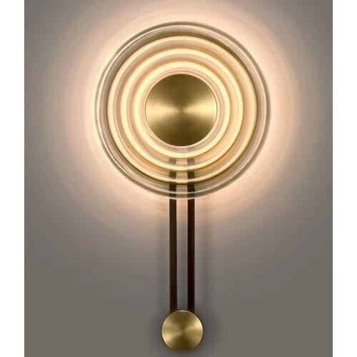 Modern led corrugated art wall lamp North Europe ins simple living room background wall bedroom bedside decorative lamp