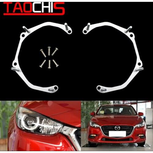 Taochis Car-Styling frame adapter module DIY Bracket Holder for Mazda 3 Axela Hella 3 5 Bi xenon Koito Projector lens