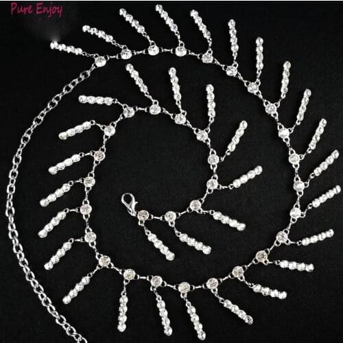 Belly Dance High-end Waist Chain High-end Tassel Rhinestone New Swan Rhinestone Color Diamond Dance Beginner Accessories