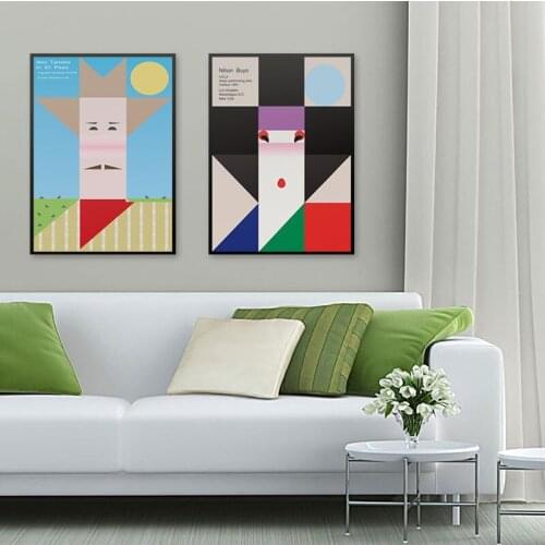 Japanese Retro pop Canvas Painting Art Print Poster Picture Wall Paintings Home Decoration/canvas pictures for living room