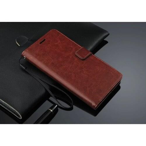 10pcs/lot&Free Shipping For BBK Vivo x20 PLUS Crazy Horse Lines Leather Case Stand Wallet Cover For BBK Vivo x20