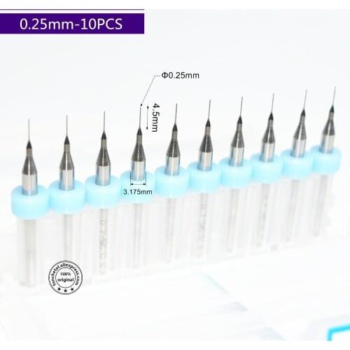 3.175mm*0.25mm,10pcs,Free shipping PCB Drill Bit,CNC milling Cutter,Solid carbide Drill,wood tool,plastic