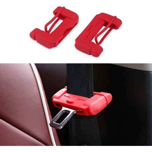 2Pcs Seat Belt Buckle Protector Cover For Renault Megane 3 2 Logan Duster Clio Captur Scenic Auto Interior Accessories