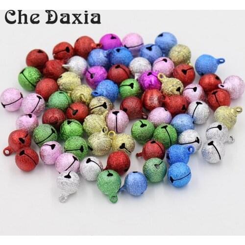 50 pcs/pack) 12*16mm Mixed Colors Metal Small Jingle Bells Party Wedding Christmas Decoration Bells Festival Jewelry Charms