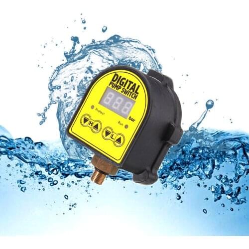 Automatic LCD Digital Water Pump Pressure Control Switch IP65 Eletronic Pressure Controller for Water Pump 220V 10A IP466 G1/2