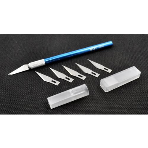 Wl-9308A Metal Handle Hobby Knife/cutter knife / craft knife / pen cutter+ 6pcs Blade Knives set for PCB Phone Repair DIY tool