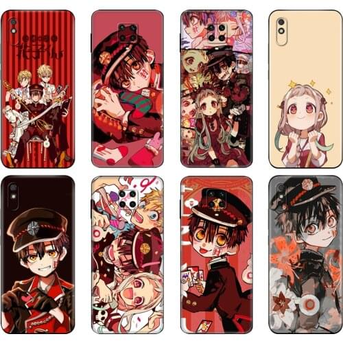 Black tpu Case For Xiaomi Redmi 7A 8 8A 9 9A 9C Case Redmi Note 8T 8 Pro T Note 9 9S 9 Pro Case Anime Toilet-Bound Hanako-kun