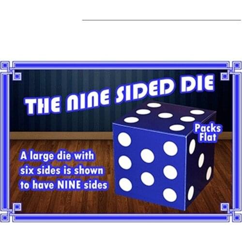 The Nine Sided Dice Magic Tricks Stage Close Up Props Gimmick Illusion Comedy Large Die have Nine Sides Magic