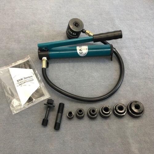 Hydraulic Punch Driver SYK-8A Iron Plate Punch Driver 16-51mm 10T Hydraulic Hole Ppener