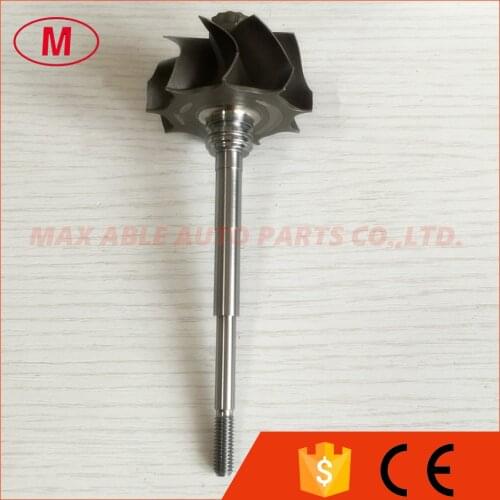 GT2860R 9 blades 46.95/53.7mm 109mm shaft length ball bearing turbine shaft /turbine wheel/turbo wheel