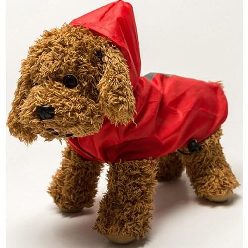 Pet Cat Dog Raincoat Hooded Reflective Puppy Small Dog Rain Coat Waterproof Jacket For Dogs Soft Breathable Mesh Dog Clothes