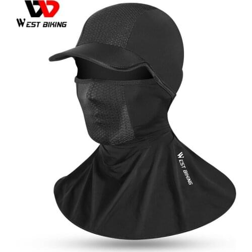 WEST BIKING Summer Cycling Cap Anti-UV Sun Protection Sport Running Balaclava Men Women Bicycle Motorcycle Helmet Liner Bike Hat