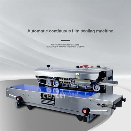 SF-150W Automatic Film Sealing Machine Continuous Plastic Bag Sealing Machine Commercial Food Bag Sealing Machine 110V/220V 500W