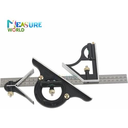 New 300 mm Stainless Steel Protractor Multi-function Angle Ruler Multi Combination Square Angle Finder Angle Gauge Tool