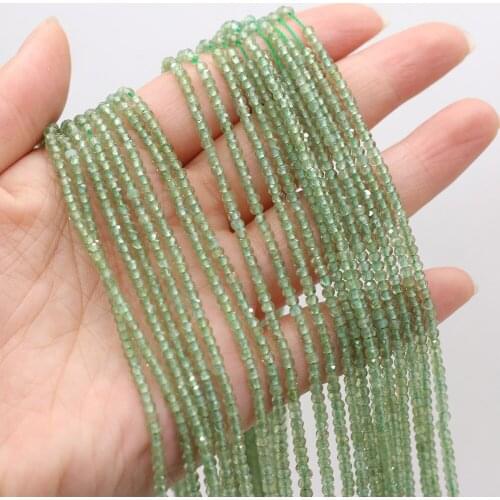 New Style Natural Stone Bead Section Green Apatite Small Beads For DIY Jewelry Making Necklace Bracelet Earrings Accessory