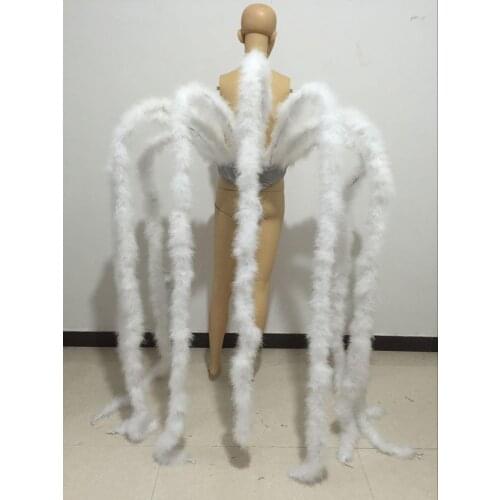 Feather clothing Stage performance catwalk carnival Headdress flower pubs party Mens wear womens clothing